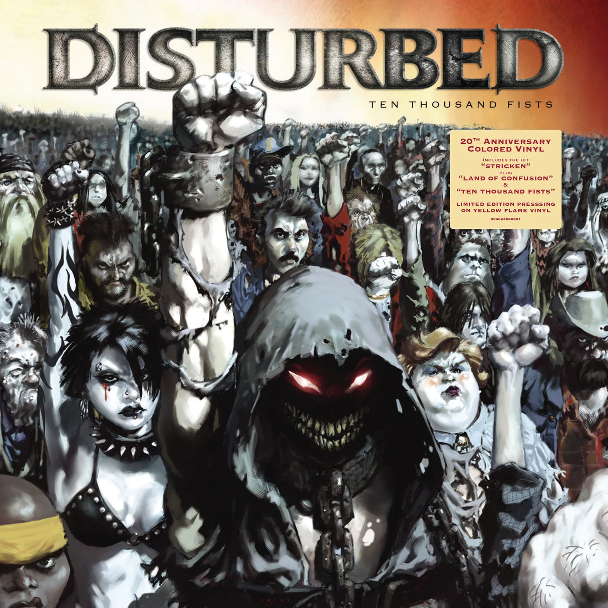 Disturbed - Ten Thousand Fists (20th Anniversary) 2LP (Yellow Flame Vinyl)