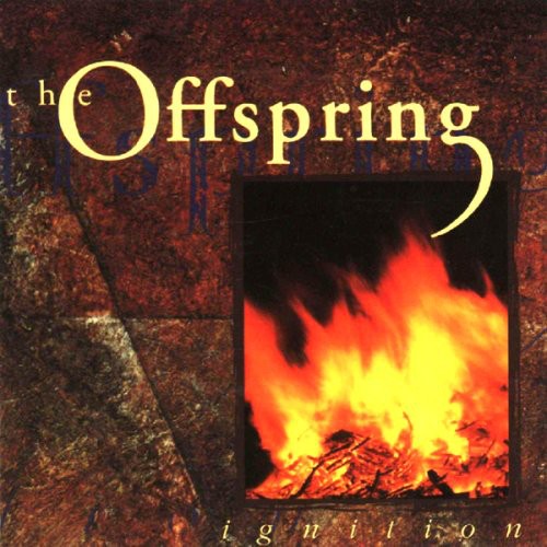 The Offspring - Ignition album cover featuring a fire-like image with the band's name above it.