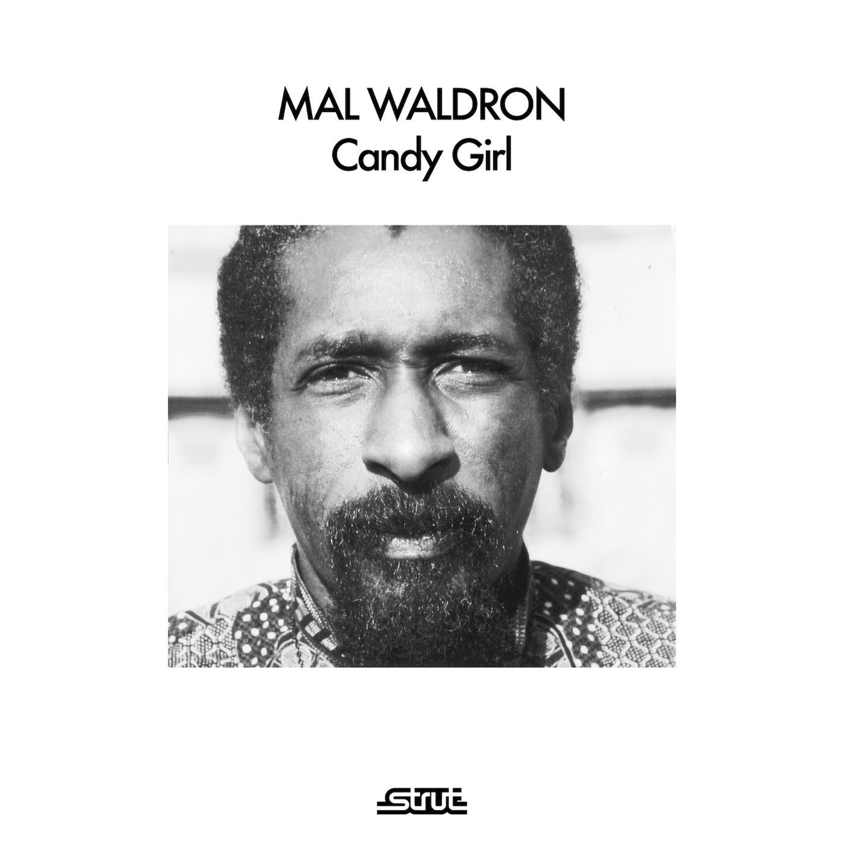 Album cover with a black and white portrait of a man and text 'MAL WALDRON Candy Girl' on a white background.