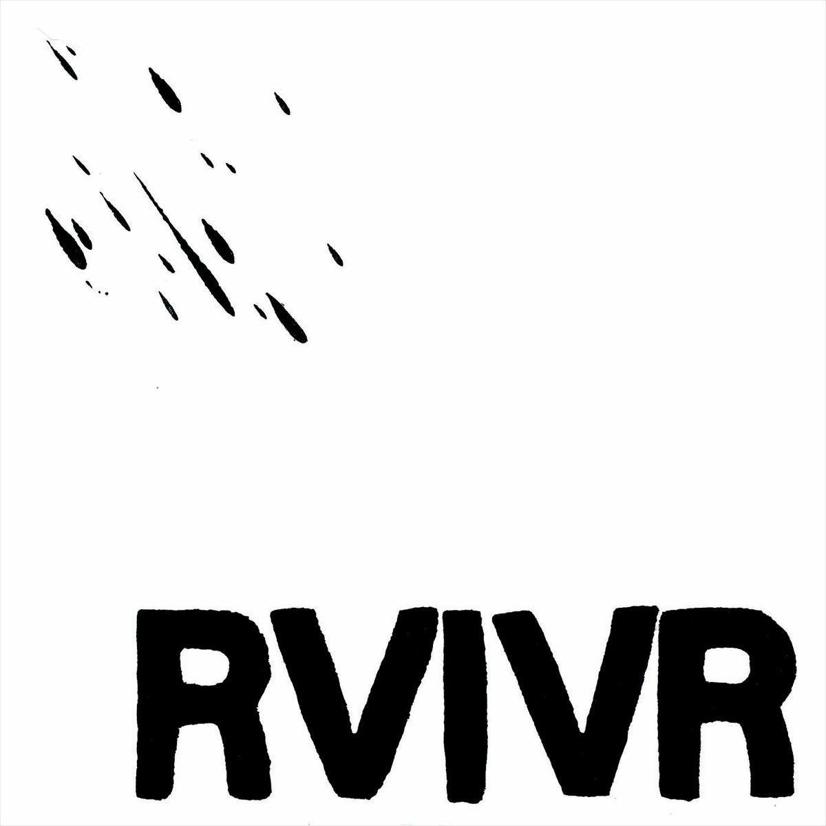 Black 'RVIVR' logo on a white background