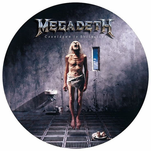 Album cover for Megadeth's 'Countdown to Extinction' with a person in a barren room.