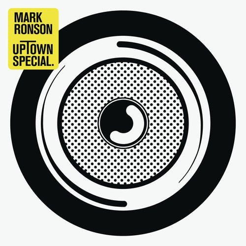 Album cover with a black and white circular design and 'Mark Ronson Uptown Special' text.