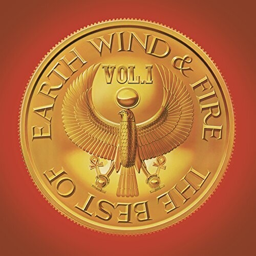 A vinyl record album cover for Earth, Wind & Fire titled 'The Best Of LP'. It features a graphic of an eagle with spread wings and the text 'VOL.