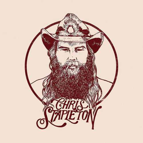 Record album cover art featuring a illustration of a bearded man wearing a hat, identified as Chris Stapleton, with the album title 'From A Room: Volume 1' below.