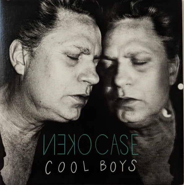 Album cover with a black and white reflection of a person's face, featuring the text 'Ken Case Cool Boys'.