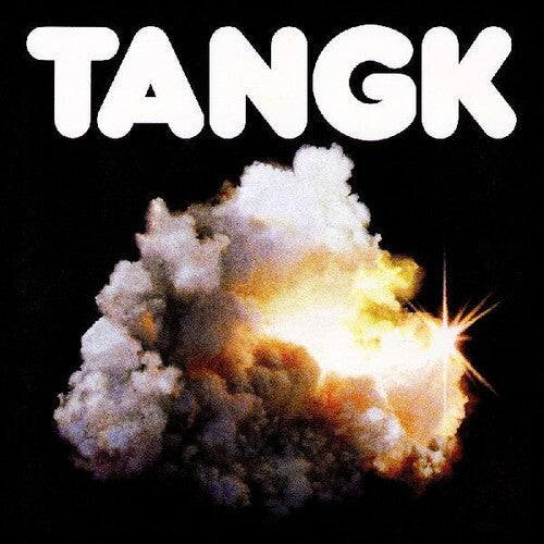 Album cover for Idles' TANGK with an explosion graphic and the title text.