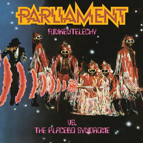 Album cover featuring a group of people in colorful costumes with 'Parliament Funkadelic' text.