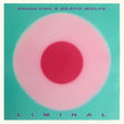 Album cover with concentric circles in pink and red on a teal background, featuring the text 'Brian Eno & Beatie Wolfe' and 'Liminal'.