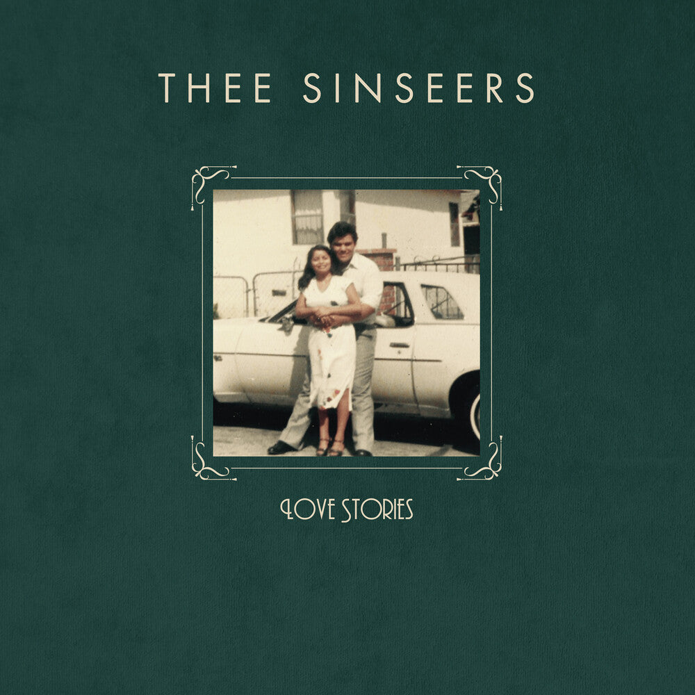 Album cover for 'Thee Sinseers' with a vintage photo of a couple and text on a dark green background.