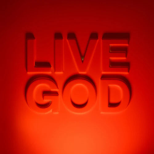 Red text 'LIVE GOD' on a red background