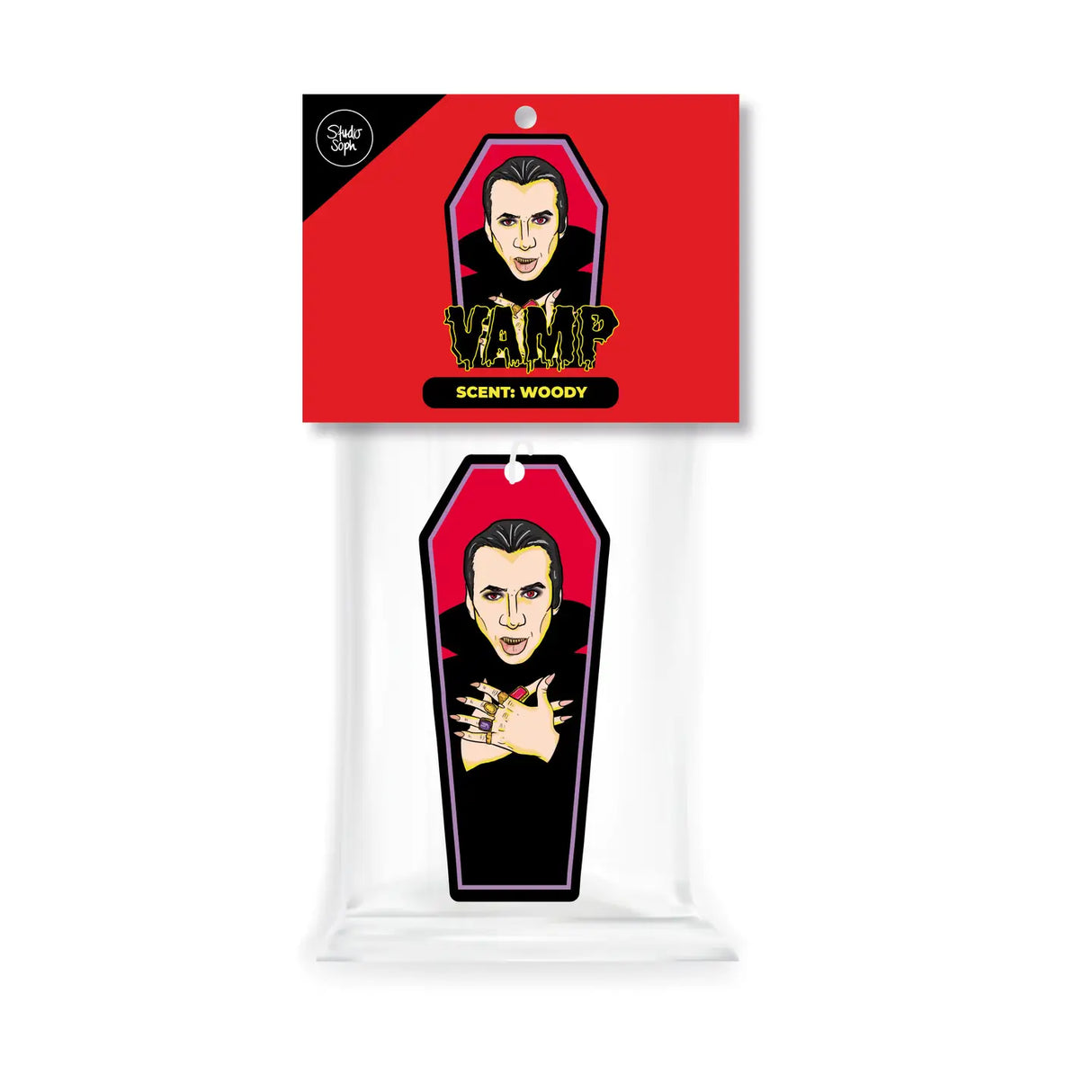 Dracula Vampire Halloween Air Freshener