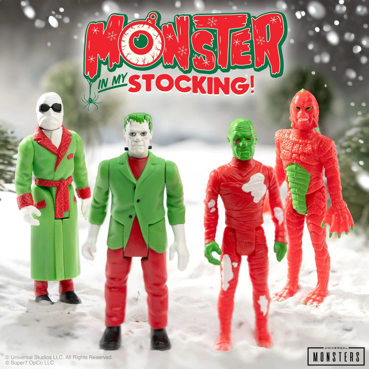 Universal Monsters Blind Box Wave 1 (Monster In My Stocking) Individual Blind Box