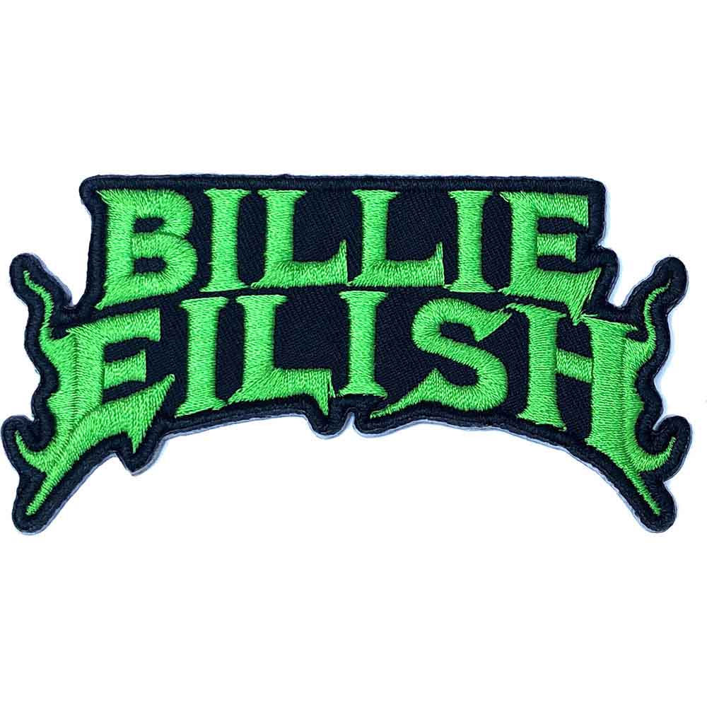 Billie Eilish Woven Patch - Flame Green
