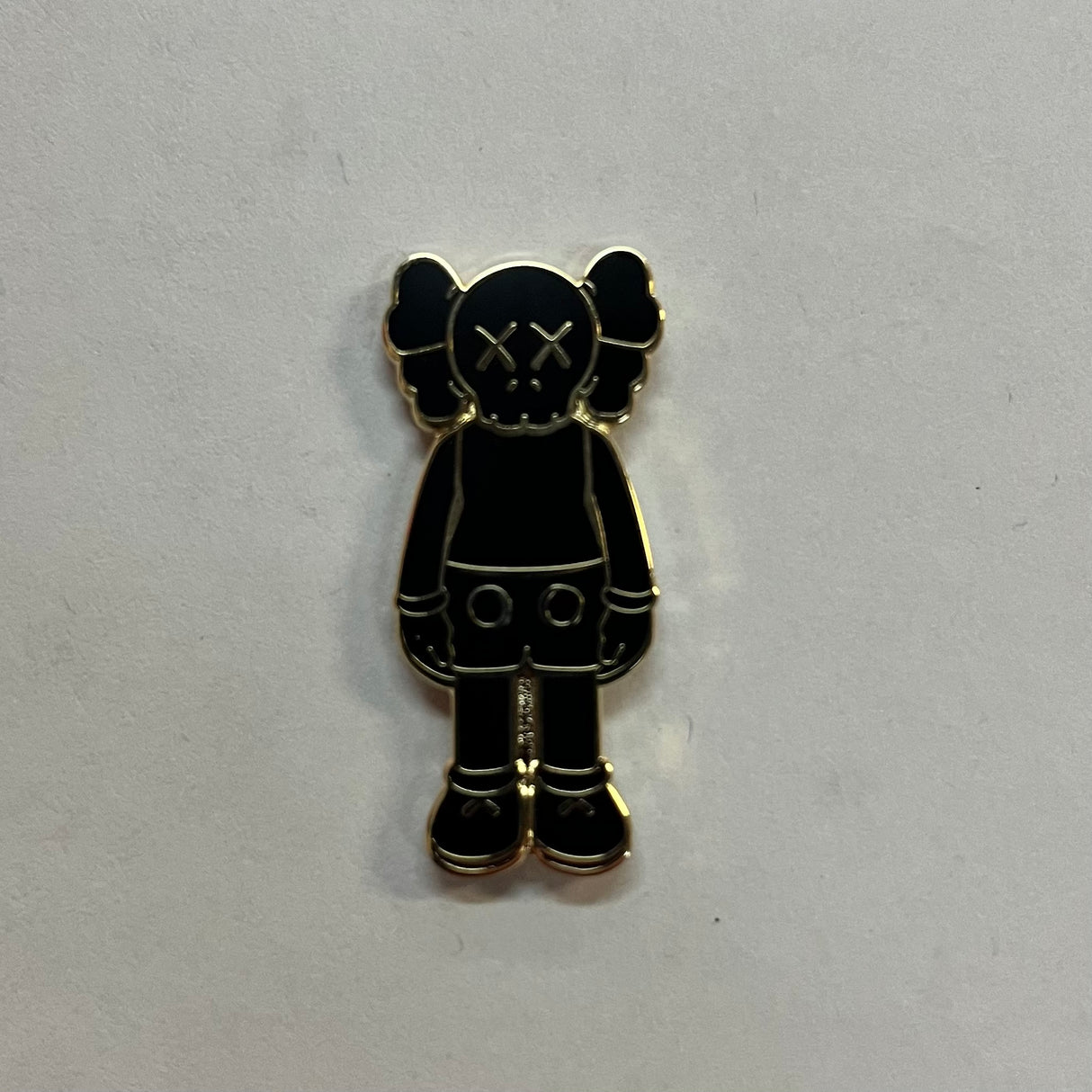 Hypebeast Kaws Pin Black X Gold Hard Enamel Pin