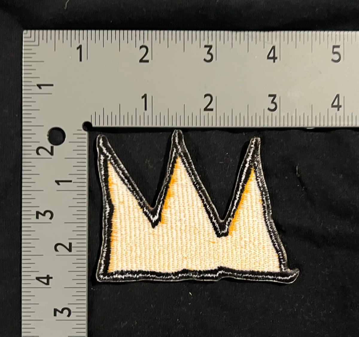 Basquiat Yellow Crown Patch
