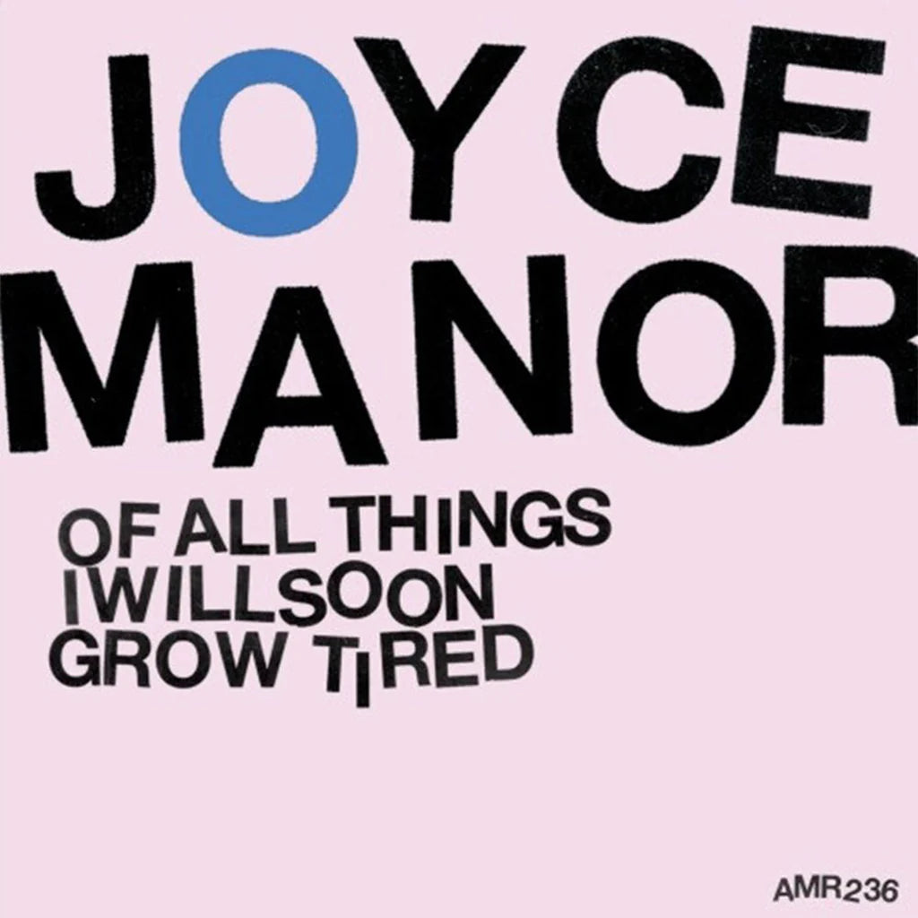 Album cover with 'Joyce Manor' and text on a pink background