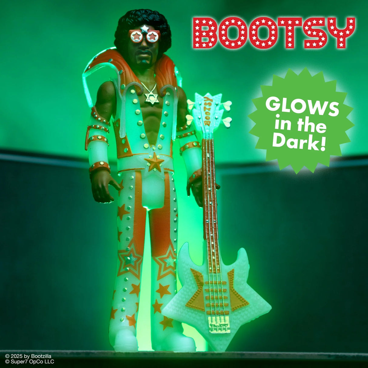 Bootsy Collins ReAction Figures Wave 3 Bootsy Collins (Glow)