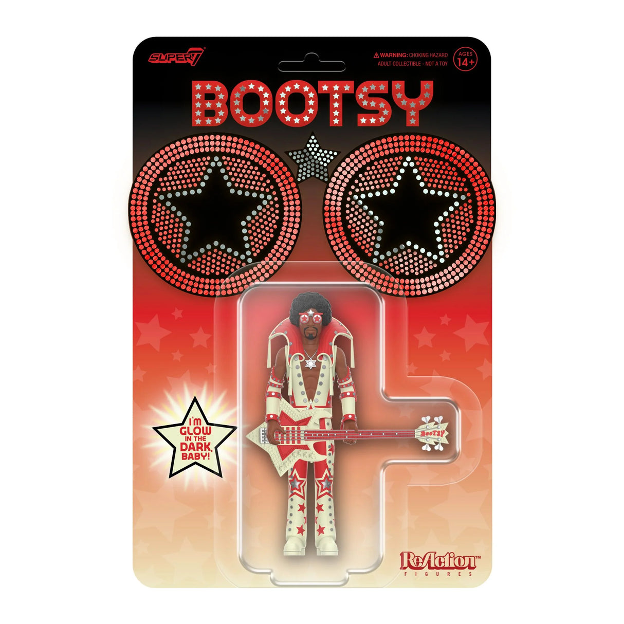 Bootsy Collins ReAction Figures Wave 3 Bootsy Collins (Glow)
