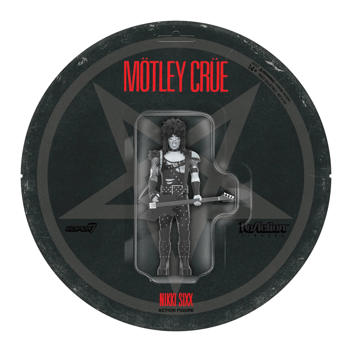 Motley Crue ReAction Figures Wave 2 Nikki Sixx (Shout At The Devil - Black & White)