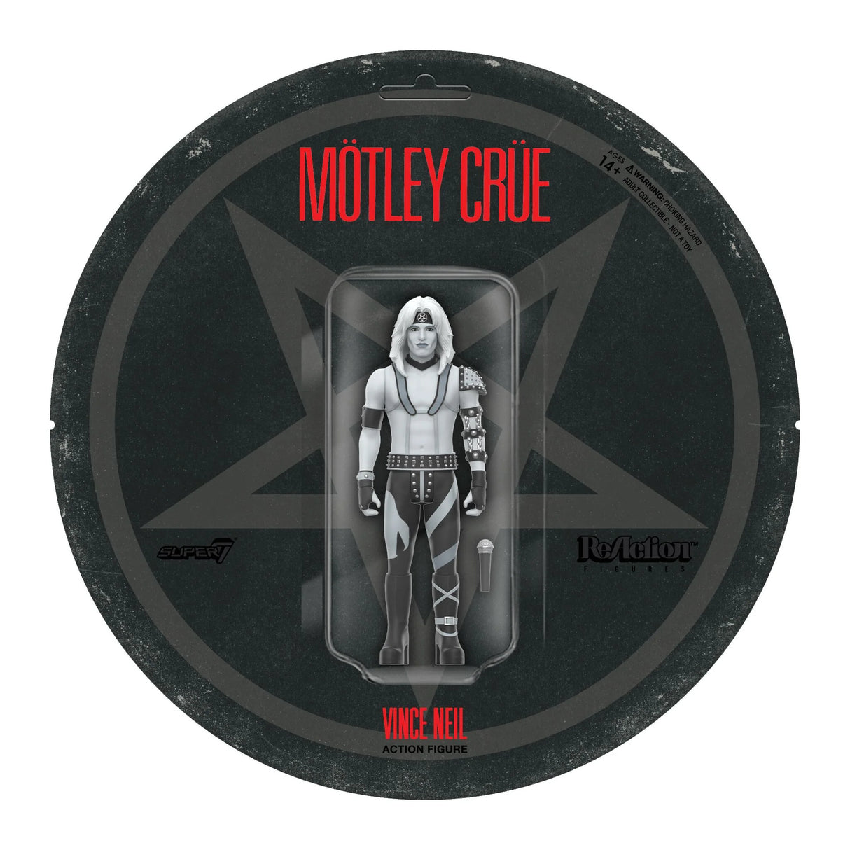 Motley Crue ReAction Figures Wave 2 Vince Neil (Shout At The Devil - Black & White)