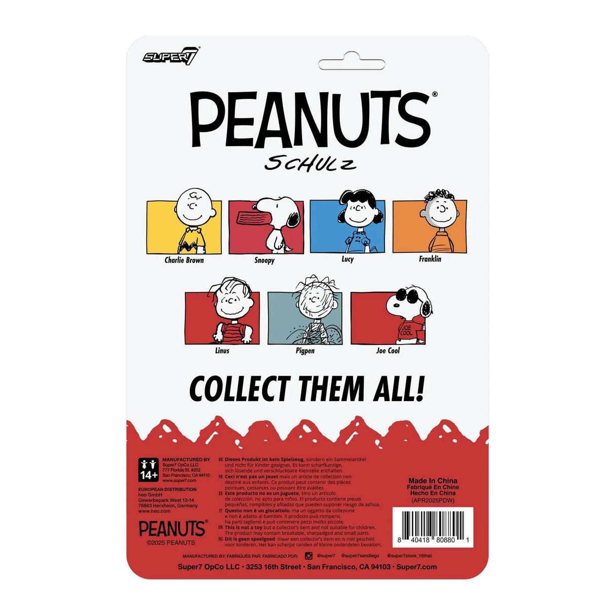 Peanuts ReAction Figures Wave 8 Joe Cool