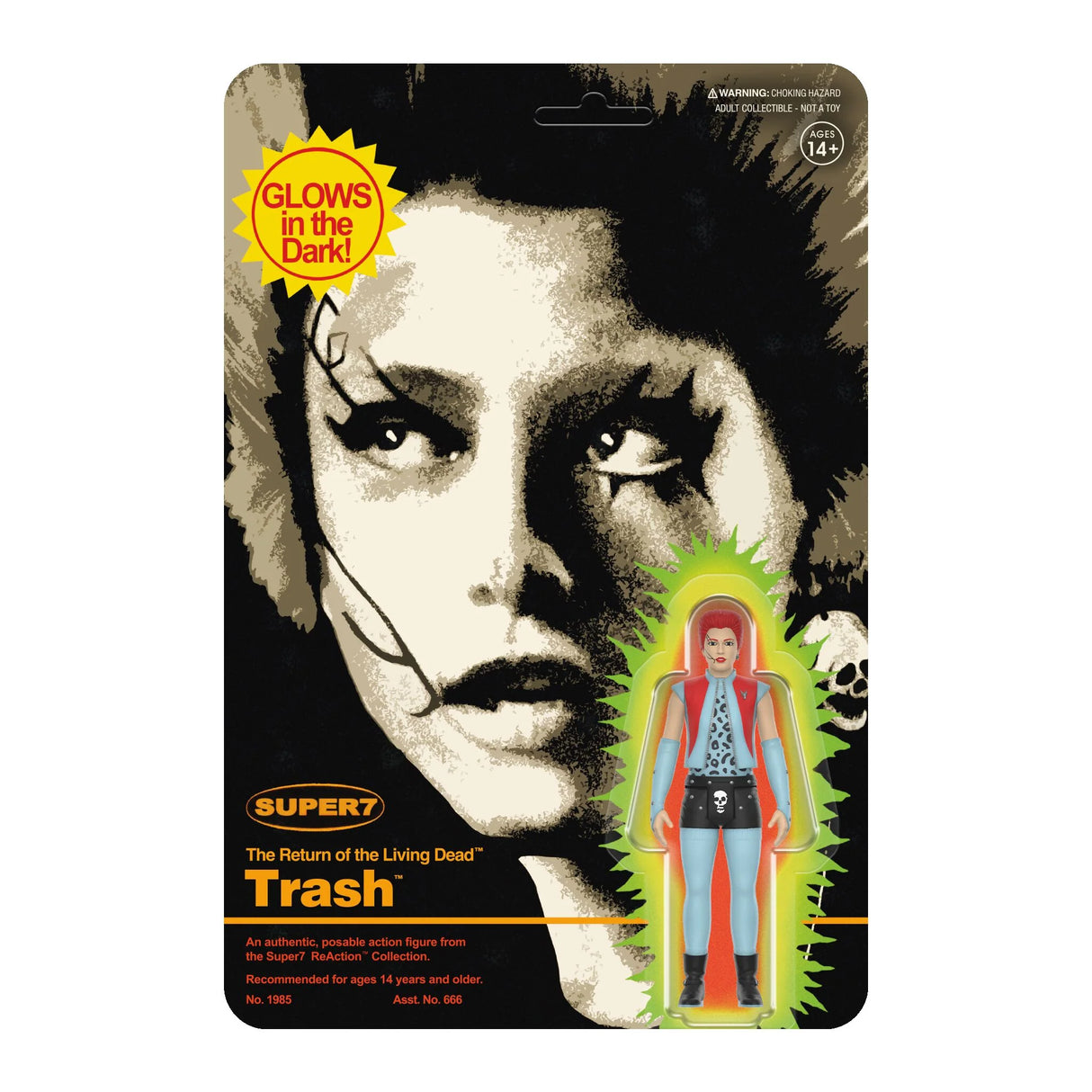 Return of the Living Dead ReAction Figures Wave 4 Trash (Monster Glow)