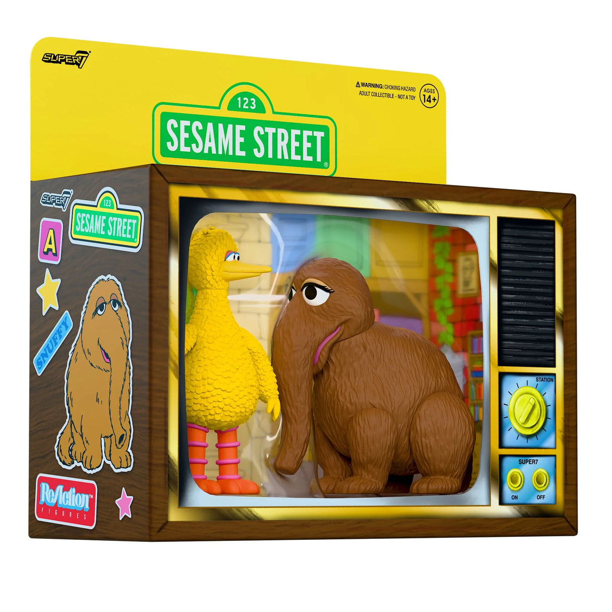 Sesame Street ReAction Figures Big Bird And Mr. Snuffleupagus 2-Pack