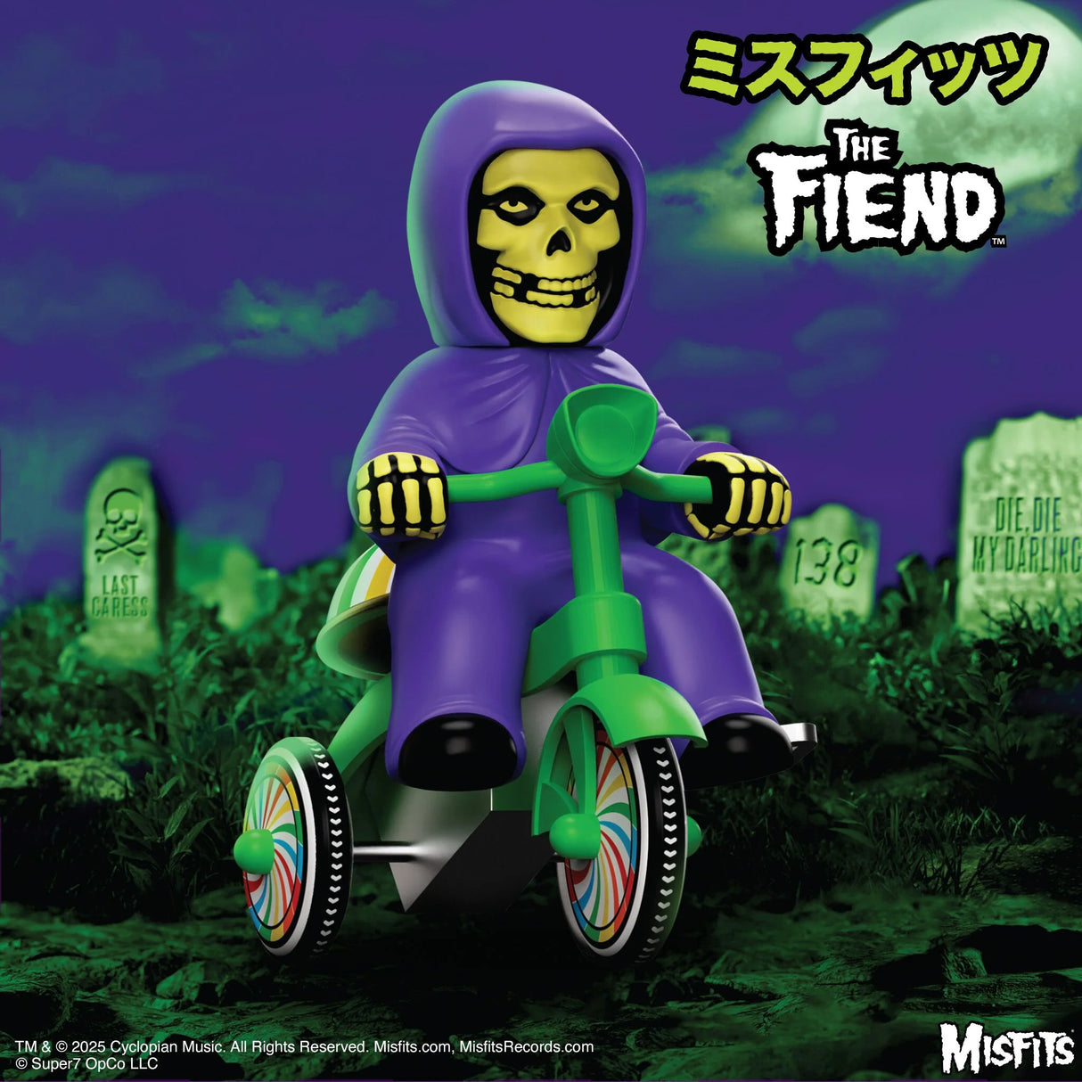Misfits Super Cycles Fiend (Purple W/ Green Trike)