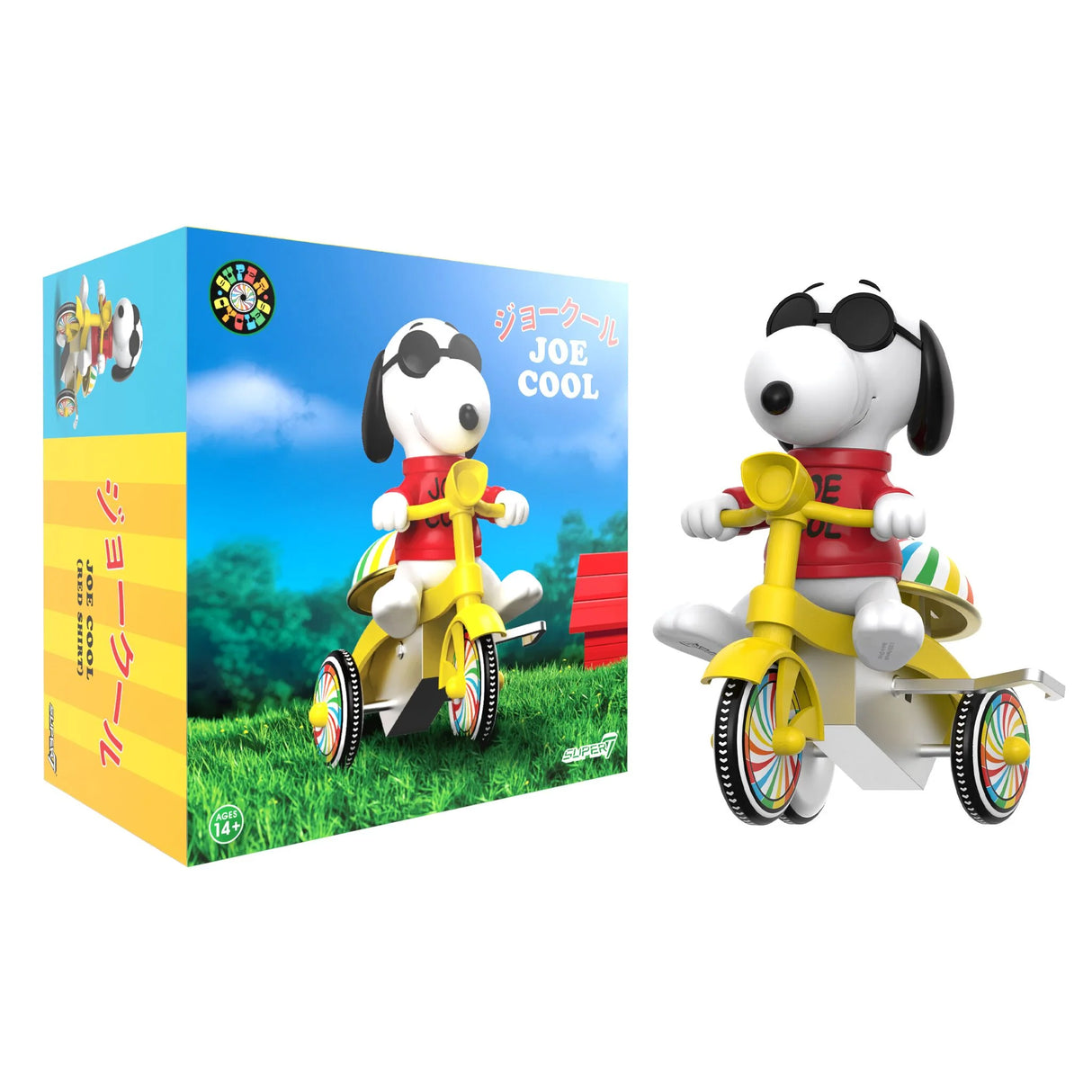 Peanuts Super Cycles Joe Cool (Red w/ Yellow Trike)