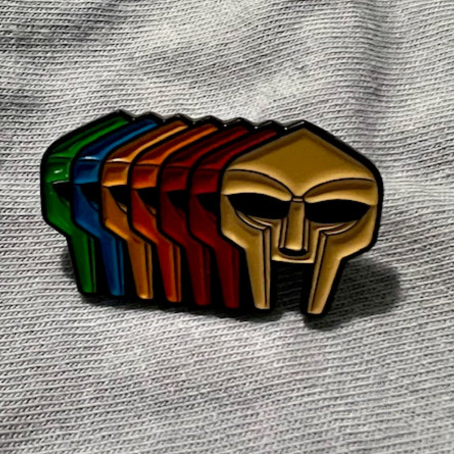 MF Doom Multimask Pin