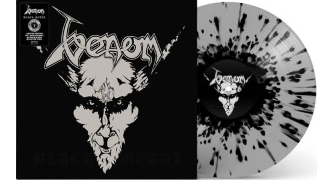 Venom - Black Metal (40th Anniversary Edition) (Silver/Black Swirl Colour Vinyl) LP