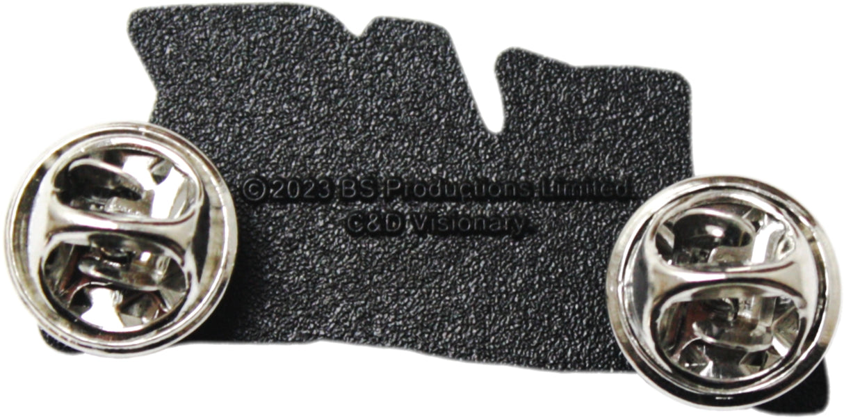 Black rubber gasket with metallic components on a white background