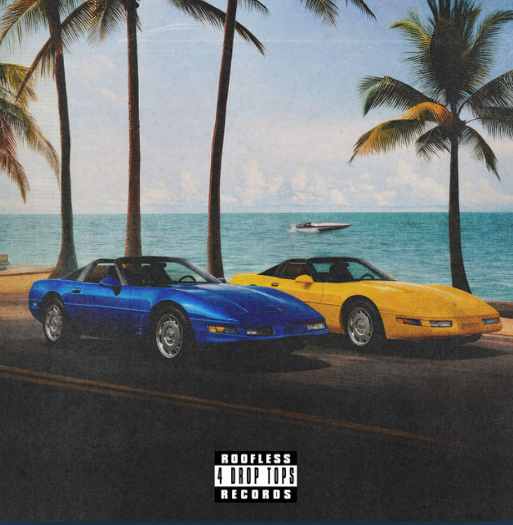 Curren$y / Wiz Khalifa / Harry Fraud - Roofless Records For Drop Tops LP (Metallic Clear Vinyl)