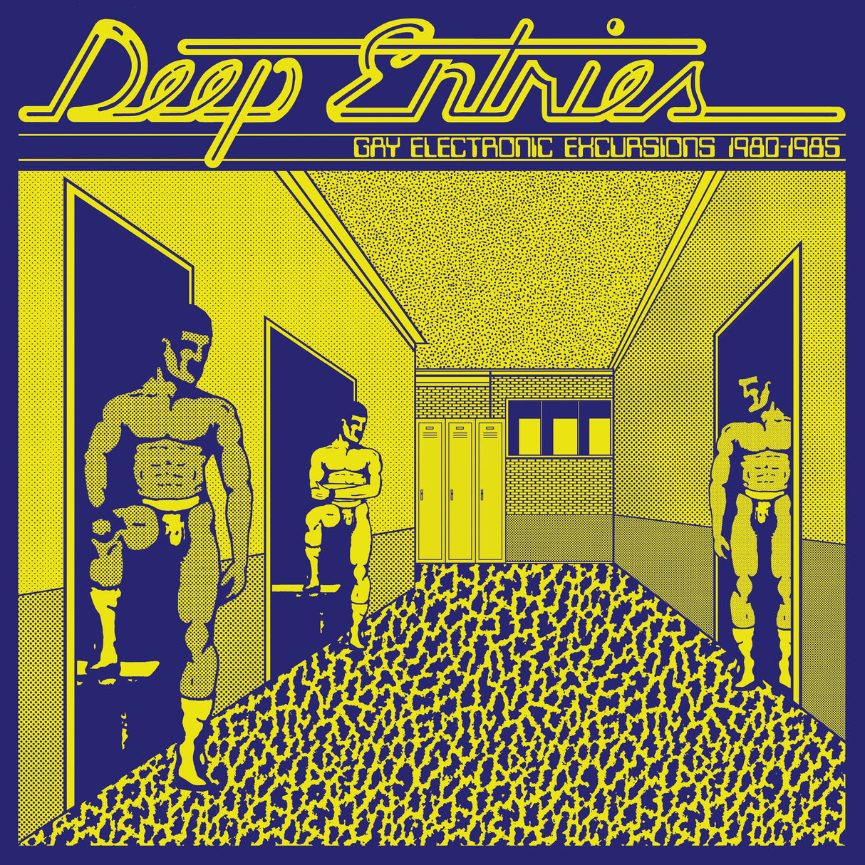 Album cover with stylized illustration of three figures in a room, featuring the text 'Deep Entries'.