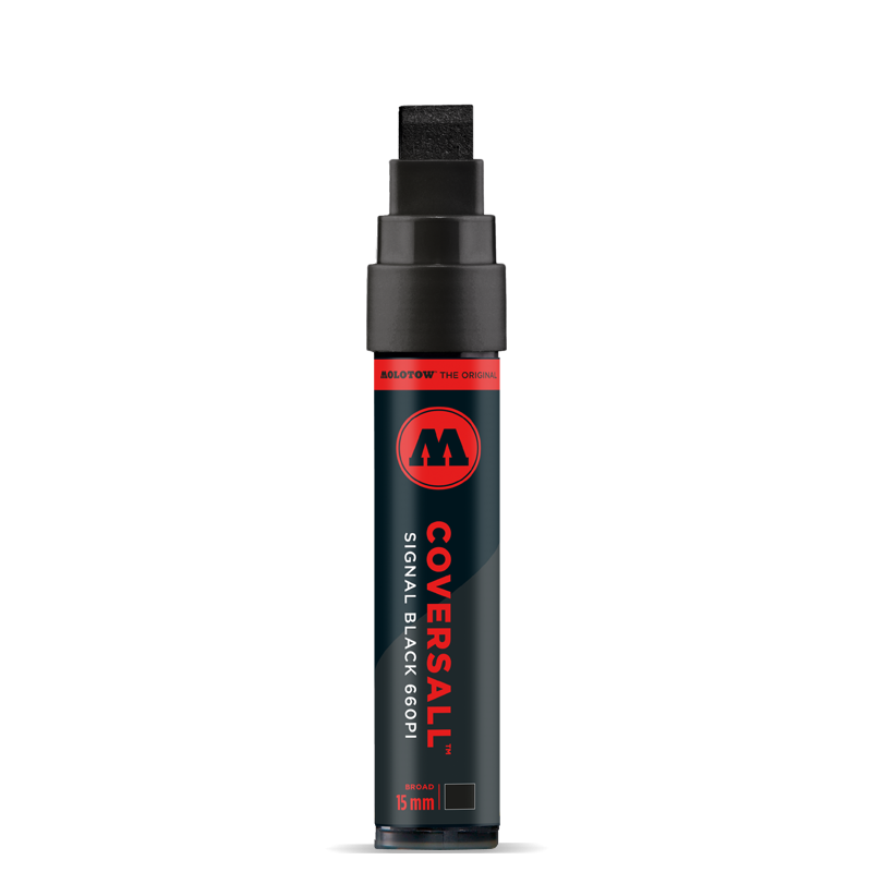 Molotow Coversall 660PI Marker 15 MM - Signal Black