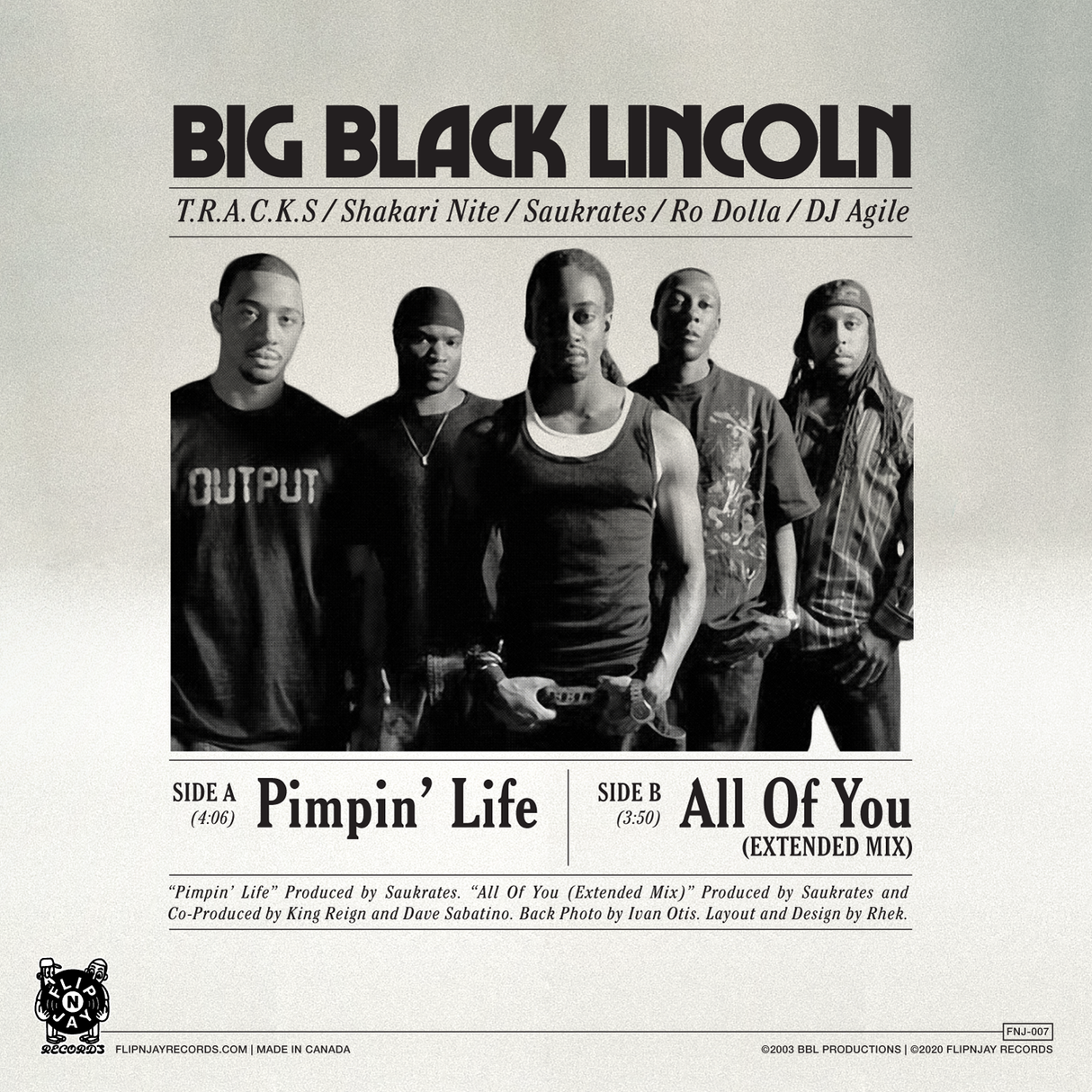 Big Black Lincoln - Pimpin' Life / All Of You 7-Inch