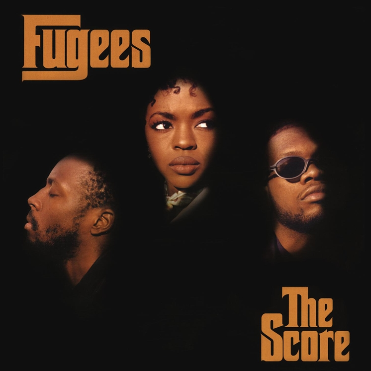 Album cover of 'Fugees - The Score 2LP Gatefold' featuring images of the band members with a dark background.