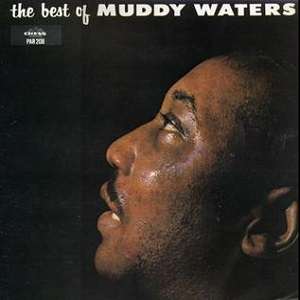 The cover image shows the artist, Muddy Waters, looking down with a contemplative expression. The album title 'The Best of Muddy Waters' is printed at the top, and the record label 'Chess' is visible at the bottom.