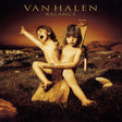 Album cover for Van Halen's 'Balance' featuring two children on a wooden stool in a field.