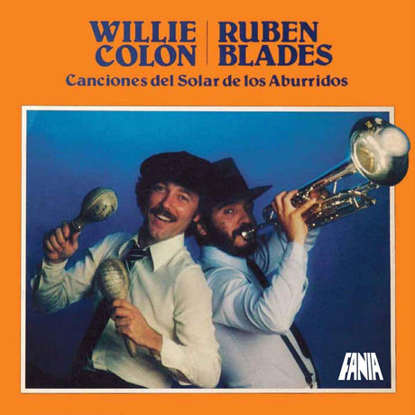Album cover featuring two men with musical instruments against a blue background, with 'Willie Colon' and 'Ruben Blades' at the top.