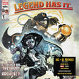 Comic book cover featuring two characters with text 'Legend Has It' and Marvel logo.