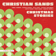 Album cover for 'Christmas Stories' by Christian Sands with green circular patterns on a red background.