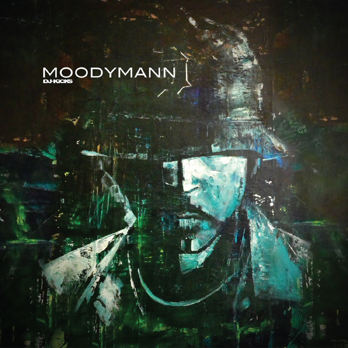 Album cover with abstract design and 'Moodymann' branding