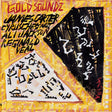 Album cover with abstract design and text on a yellow background