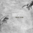 Album cover with 'ODDISEE' and 'Tangible Dream' text on a textured background with hand illustration.