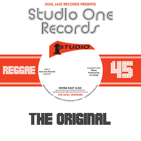 Album cover for Studio One Records featuring text and design elements.