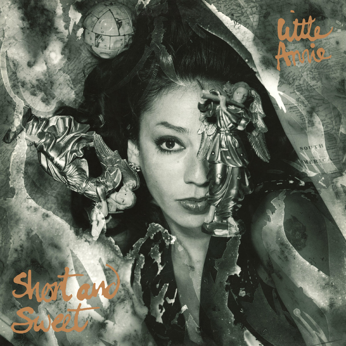 Album cover with a stylized portrait and decorative elements, featuring the text 'Little Annie' and 'Short and Sweet'.