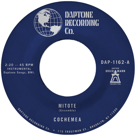 Daptone Recording Co. record label with blue and white design
