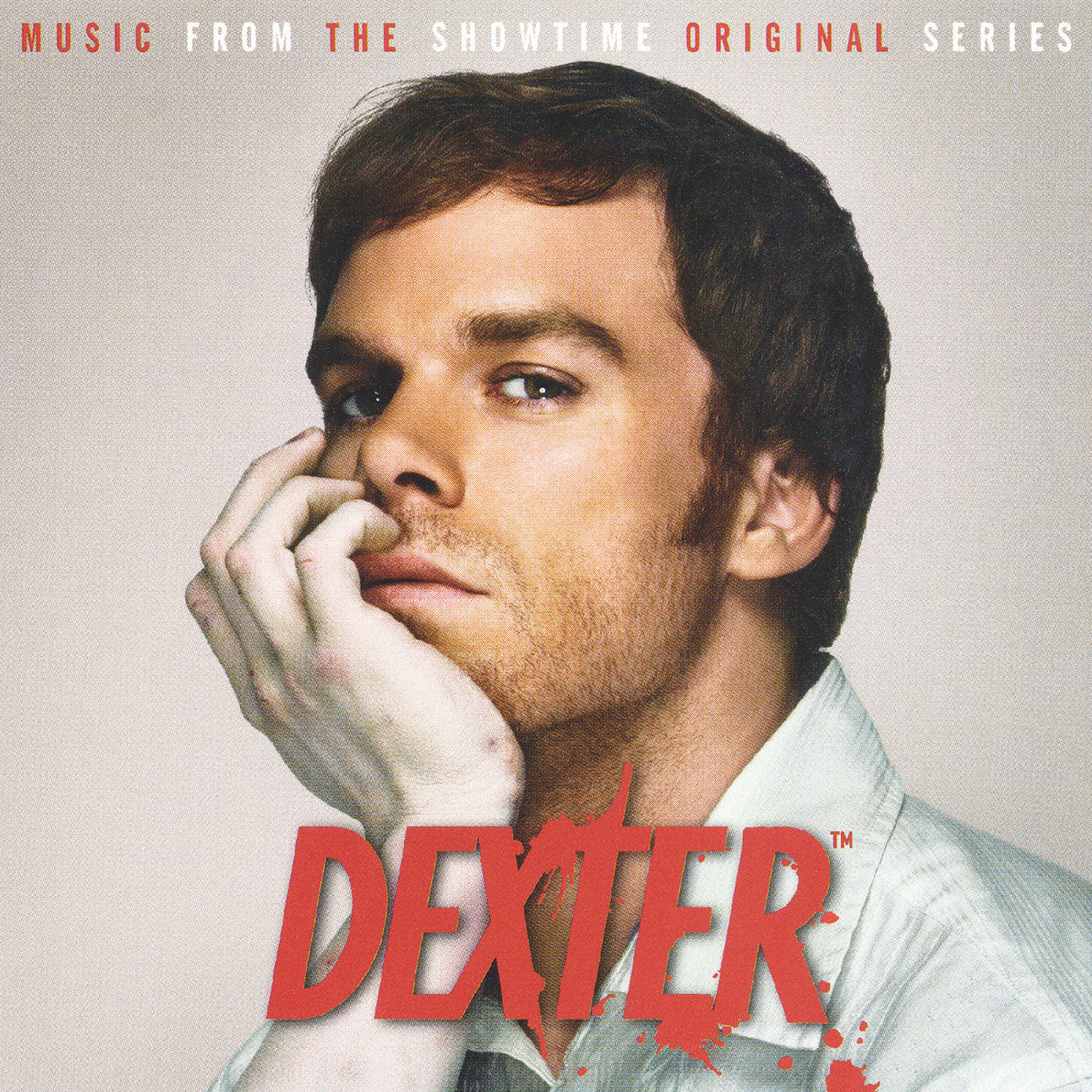 Album cover for 'Dexter' with a person's face and the show's title.