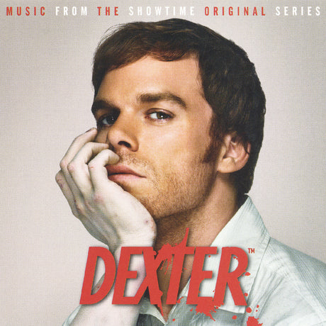 Album cover for 'Dexter' with a person's face and the show's title.
